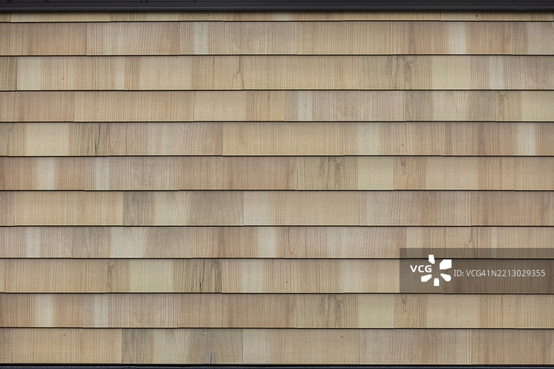 横滨木纹陶瓷砖外立面的特写图片素材