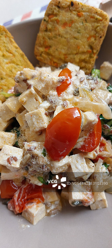 早餐的特写，盛放在盘子里图片素材