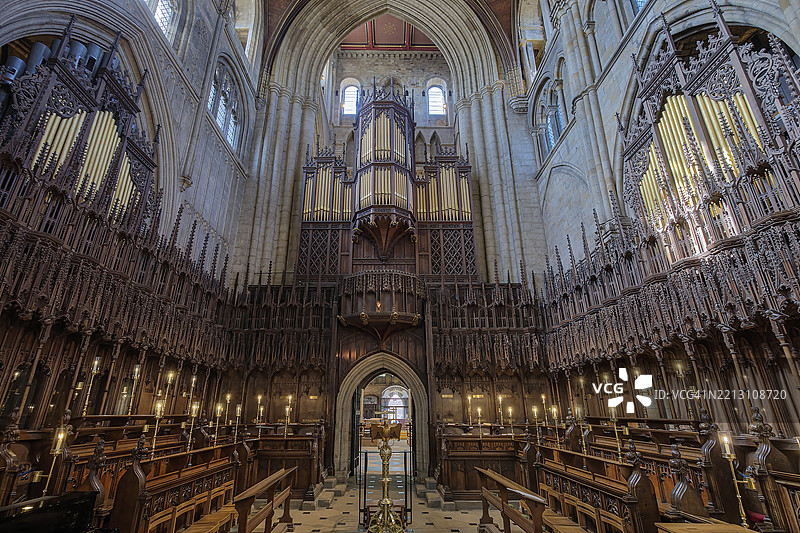 里彭大教堂，里彭，约克郡，英国图片素材