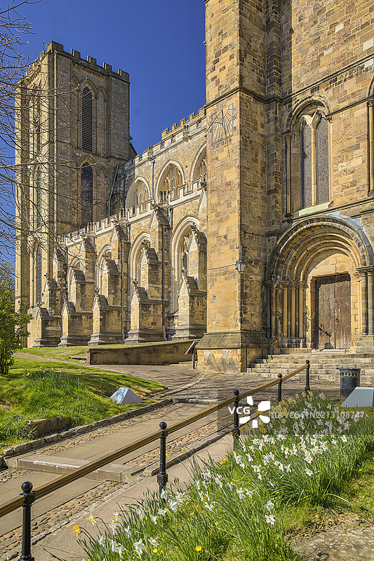 里彭大教堂，里彭，约克郡，英国图片素材