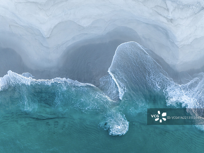 塔斯马尼亚，澳大利亚的海洋鸟瞰图图片素材