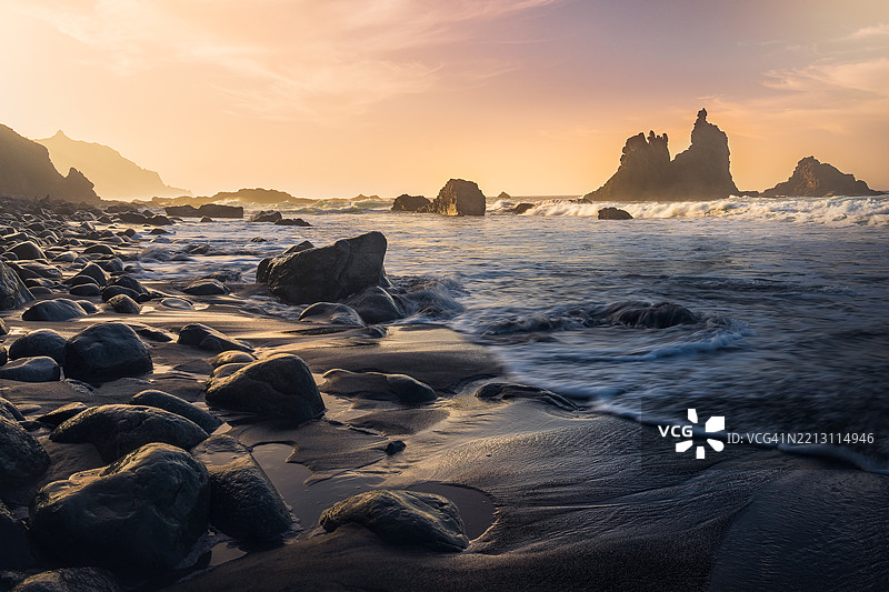 俄勒冈州的秘密海滩图片素材