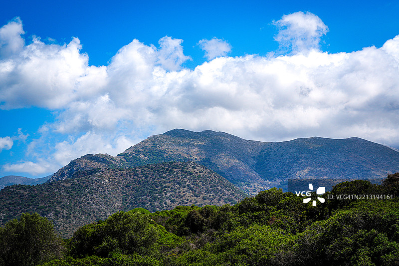 希腊克里特岛山脉风景景观图片素材