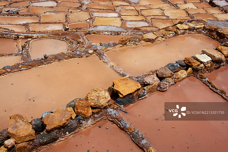 马拉斯盐沼，秘鲁图片素材