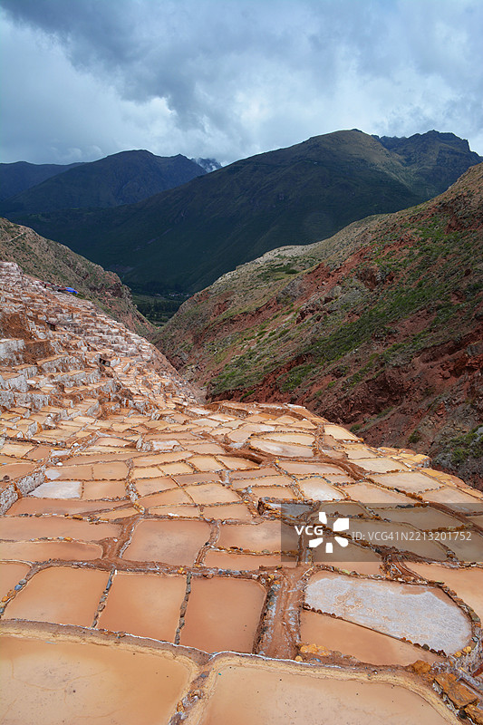 马拉斯盐沼，秘鲁图片素材