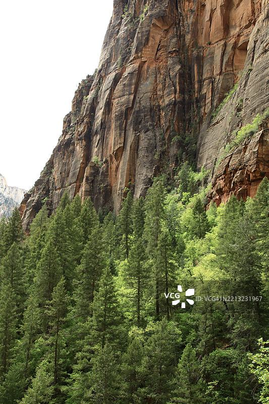 荒野中的天然岩石悬崖图片素材