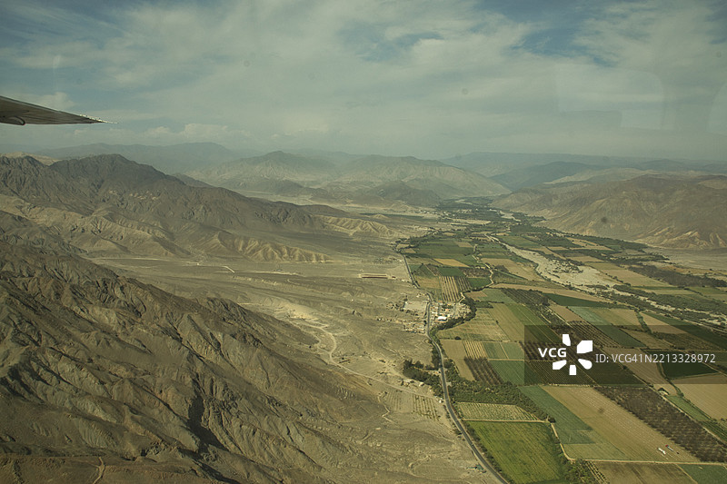 帕拉卡斯沙漠和纳斯卡线，秘鲁图片素材