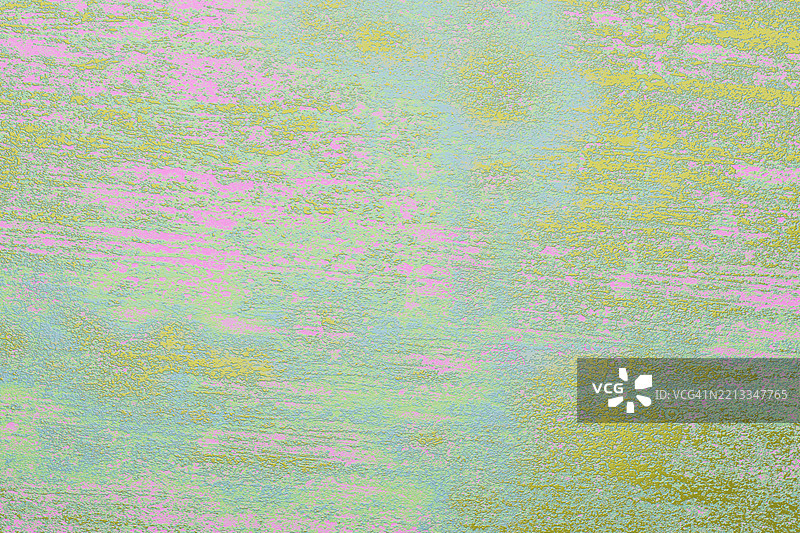 抽象的粉彩质感鲜艳背景，呈现黄色、绿色和粉色调图片素材