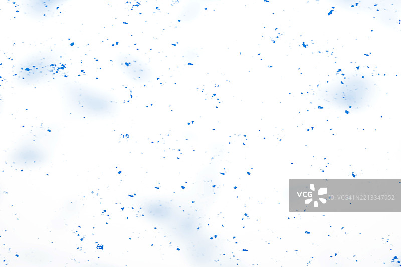 干净白色背景上的抽象蓝色飞溅图案图片素材