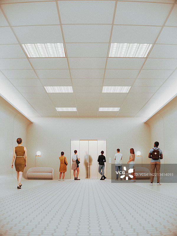 人们在等待图片素材