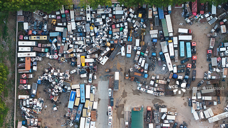 废旧汽车回收厂图片素材