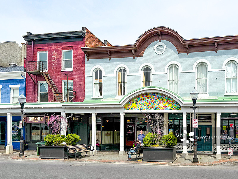 金斯顿历史区北前街的店面图片素材