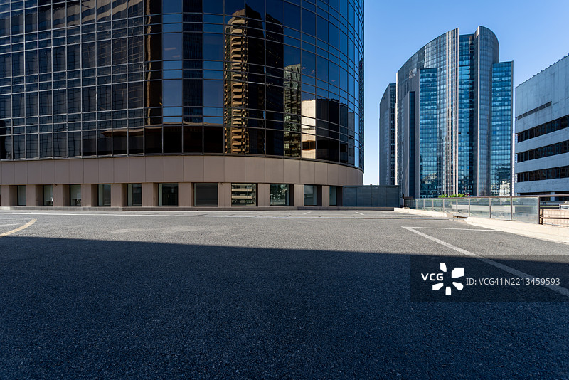 北京市的城市停车场图片素材