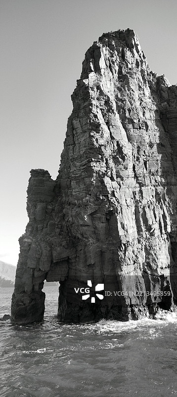 利帕里岛的法拉廖尼岩石及皮特拉隆加岩石的景观。图片素材