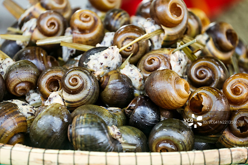 蒸苹果螺肉馅图片素材