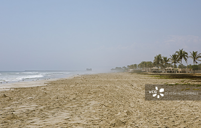 塔卡海滩，阿曼，杜哈法省，亚洲图片素材