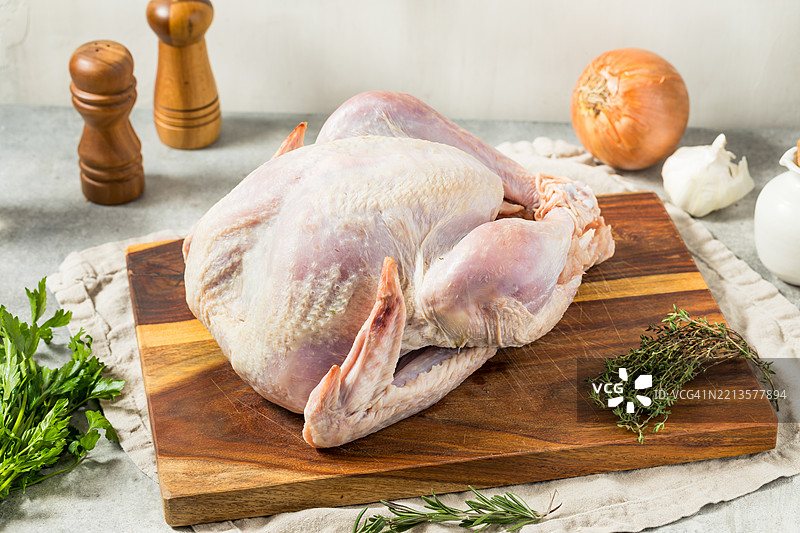 切菜板上的肉特写，美国，USA图片素材