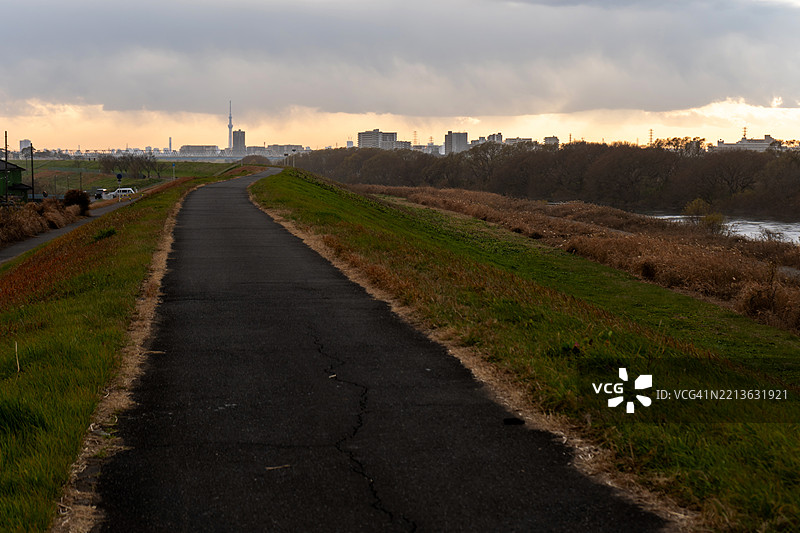 江户川小道风景图片素材