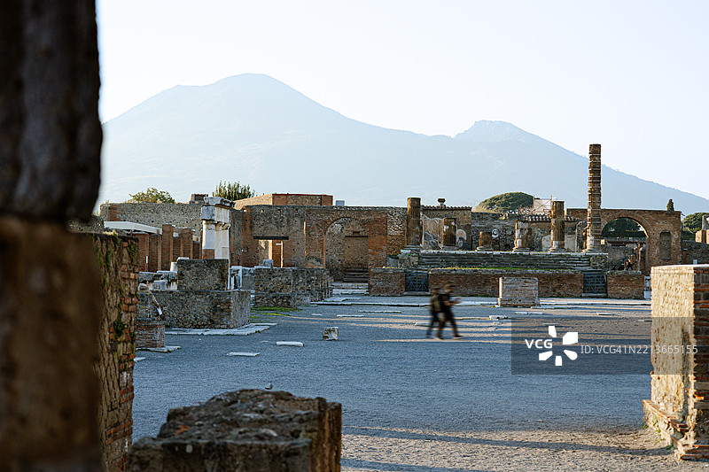 古罗马庞贝遗址，意大利那不勒斯图片素材