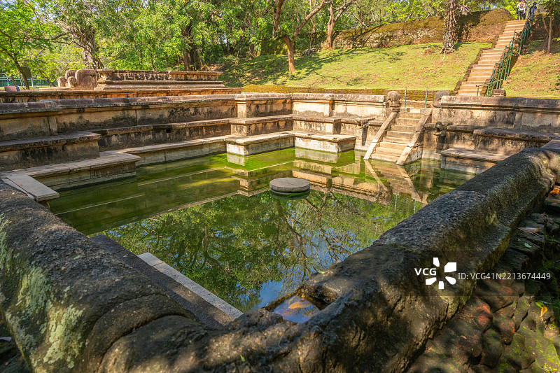 斯里兰卡波隆纳鲁沃考古遗址的库马拉波库纳图片素材