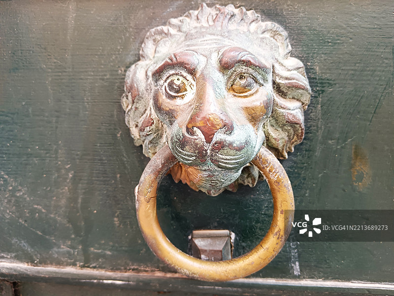 狮子形状的门把手图片素材