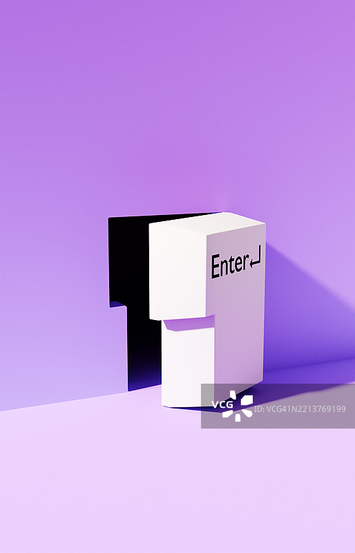 通往数字领域的门户：回车键作为可能性的敞开之门图片素材