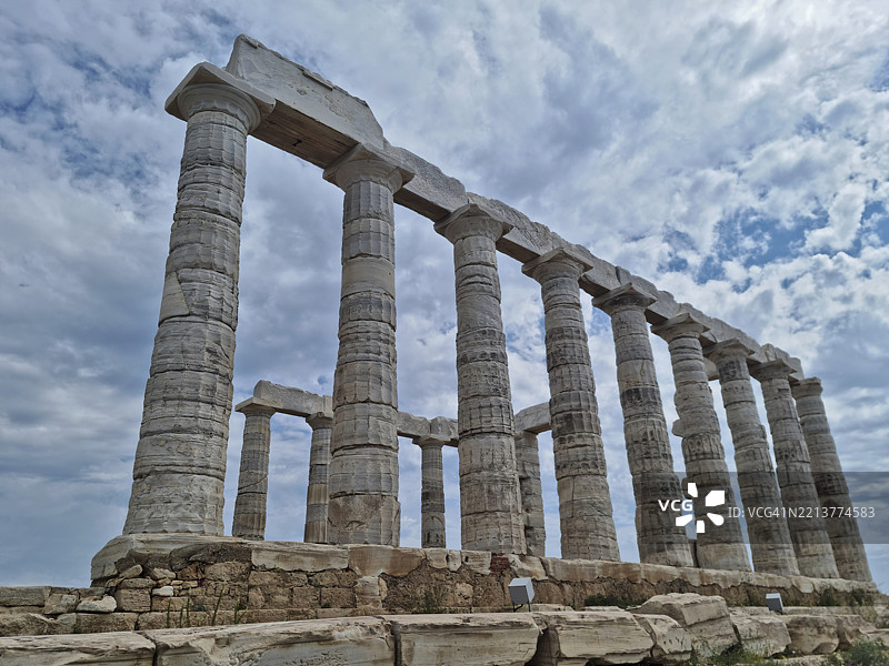 波塞冬神庙，苏尼翁角，阿提卡，希腊图片素材