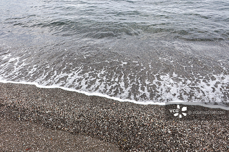 时尚的海滩别墅全年开放。图片素材