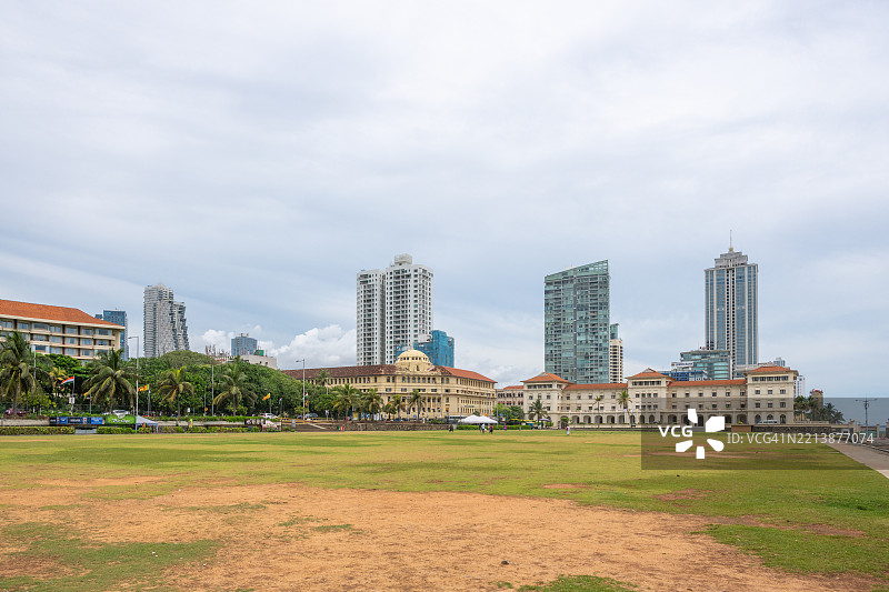 斯里兰卡科伦坡的加勒面绿地图片素材