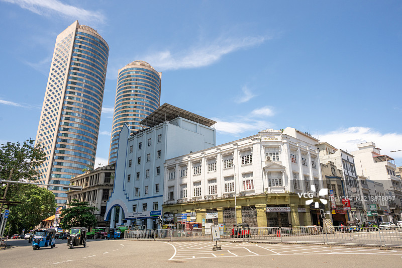 斯里兰卡科伦坡的街景图片素材