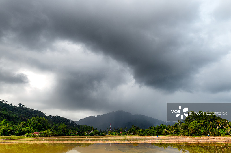 大型雷暴云即将来临图片素材