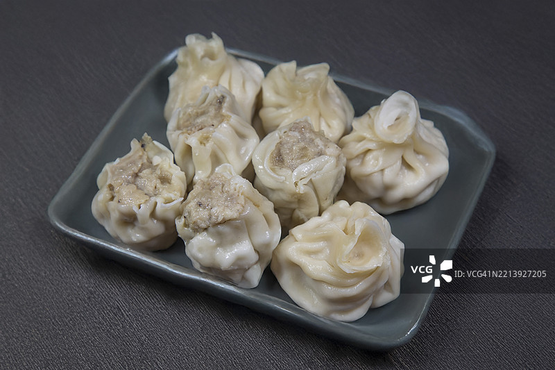 烧卖和小笼包饺子图片素材