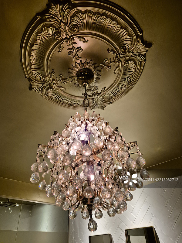 吊灯特写图片素材