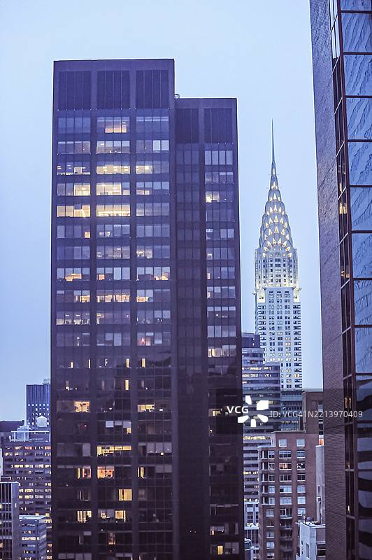 纽约市。克莱斯勒大厦图片素材