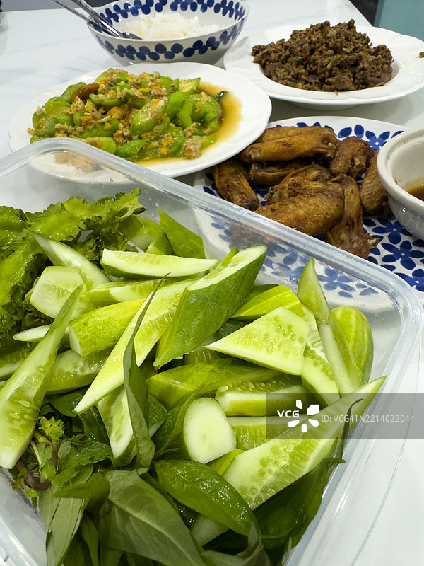 泰国美食套餐，当地特色菜肴图片素材