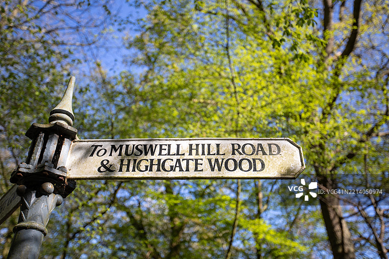 北伦敦生活、信息与方向指示牌图片素材