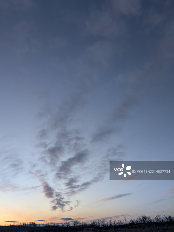 日落时分戏剧性的天空美景图片素材