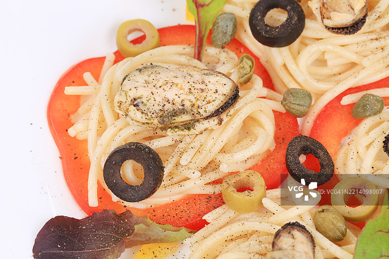 盘子里的食物特写图片素材