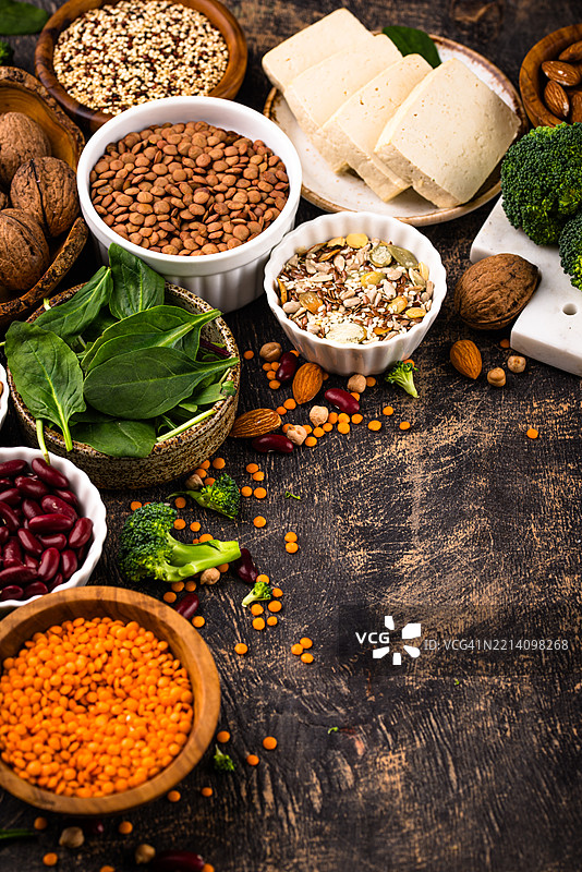 各种植物基素食蛋白产品图片素材