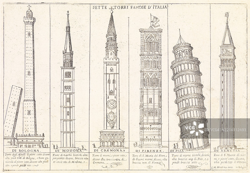意大利著名塔楼图片素材