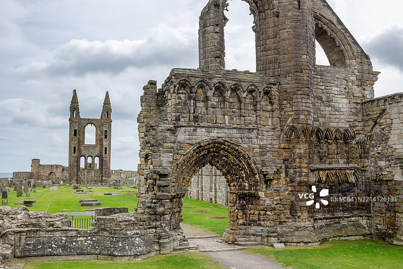 圣安德鲁斯大教堂，苏格兰图片素材