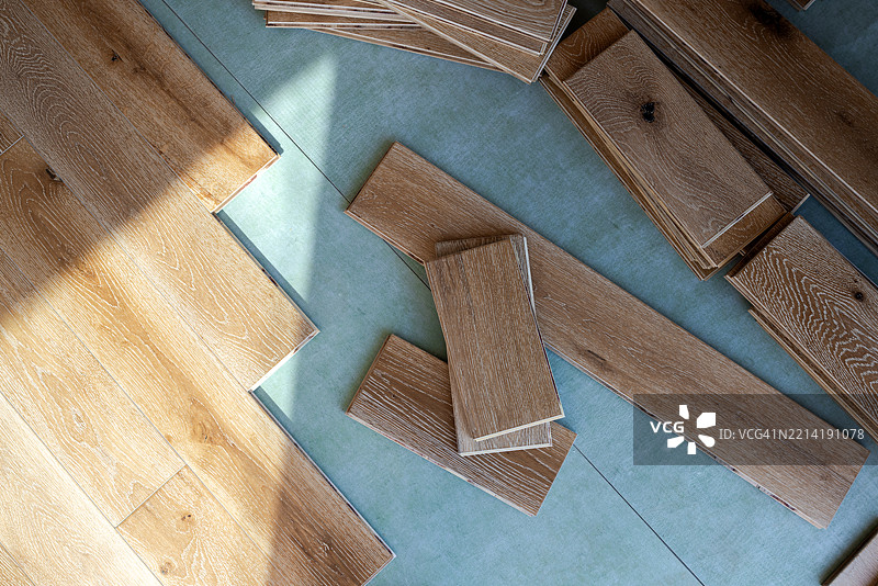 准备安装的地板图片素材