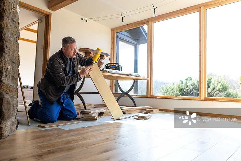 木地板安装图片素材