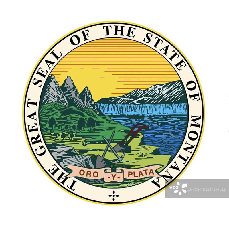 蒙大拿州州徽图片素材