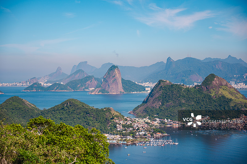 从尼特罗伊俯瞰里约热内卢的景色图片素材