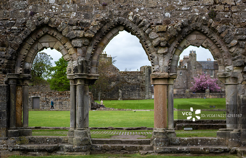 斯图尔特大教堂的石拱门，苏格兰图片素材