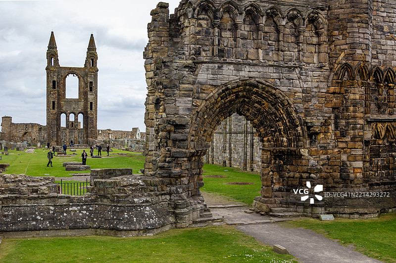 圣安德鲁斯大教堂，苏格兰图片素材