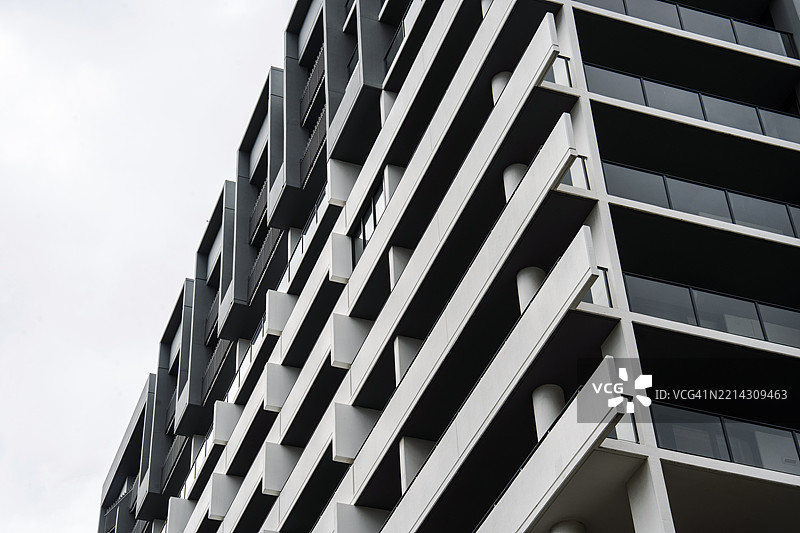 城市公寓高层建筑特写图片素材