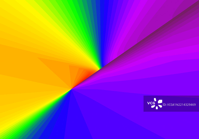 现代抽象背景，交织的多彩直线混合，带有消失点效果。图片素材