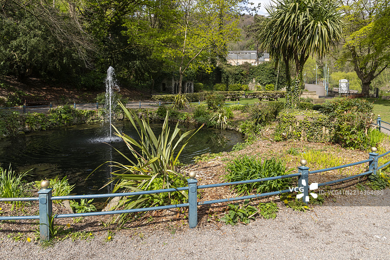 德温特花园，马特洛克浴场，德比郡，英格兰图片素材